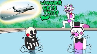 Freezing Cold Ice Challenge Winner Gets a PRIVATE JET (Minecraft Fnaf Roleplay)