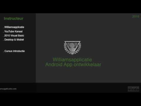 **Nieuw** Masterclass Android  Development Cursus - Williamsapplicatie