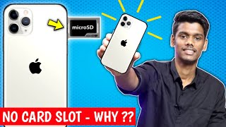 Why iPhone Doesn't Support Memory Card ? | iPhone No SD Card Slot 🤔