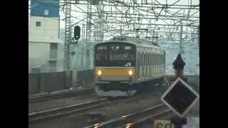 JR総武線市川駅 2000年12月30日午後の光景