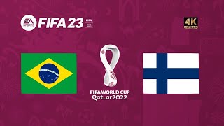 Brasil x Finlândia | FIFA 23 Gameplay Copa do Mundo Qatar 2022 | Final [4K 60FPS]