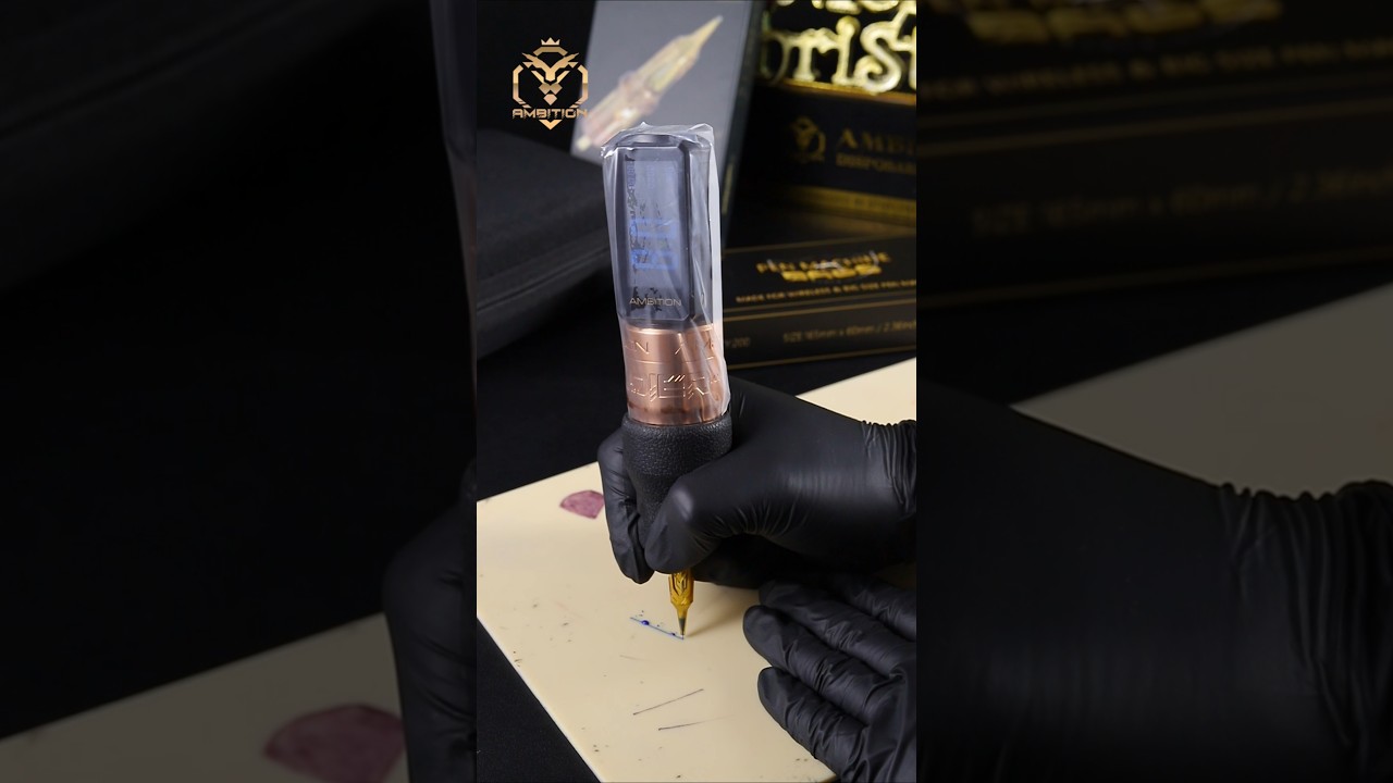 Ambition Soldier 270S 4.0-4.5-5.0mm Stroke Brushless Motor Wireless Tattoo Machine with 42/34mm Grip