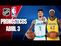 🔥🏀🏒 PRONÓSTICOS DE LA NBA Y NHL PARA EL 3 DE ABRIL | PICKS GRATIS 🏀🏒🔥