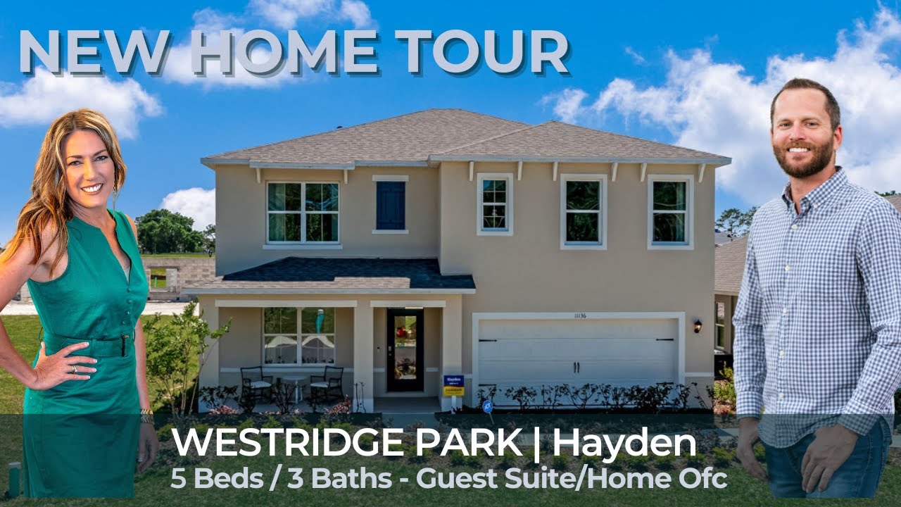 WESTRIDGE PARK MODEL HOME TOUR Apopka Zellwood Orlando DR Horton