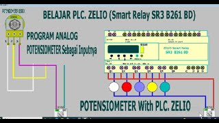 Belajar PLC. Zelio, Program Analog, Potensiometer Sebagai Inputnya. screenshot 5