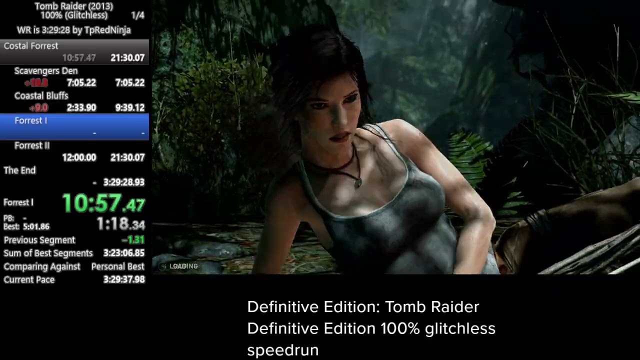 Tomb Raider 2013 DE 100% speedrun in 