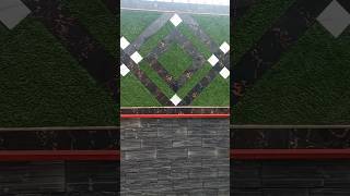 Amazing Wall Tile Art Design | Modern Green & Black Pattern ✨ #shorts