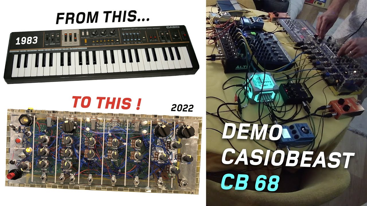DRUM MODULE made from 1983 CASIO MT 68