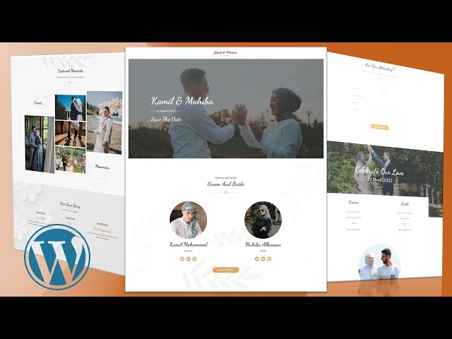 how to create a wedding invitation website with wordpress