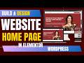 Create a Stunning Website Homepage with Elementor 2026 🔥 | No Coding Step-by-Step Tutorial