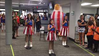 USA Freedom Kids sing Star Spangled Banner for Veterans