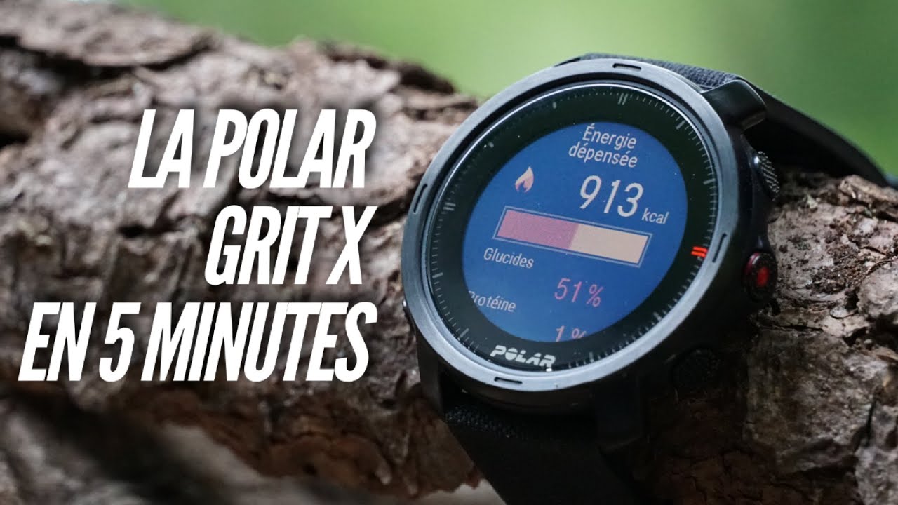 Montre GPS vélo et triathlon Polar Grit X connectée étanche noir