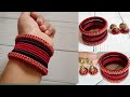 Thread Bangles and Earrings making | Silk thread jewellery |