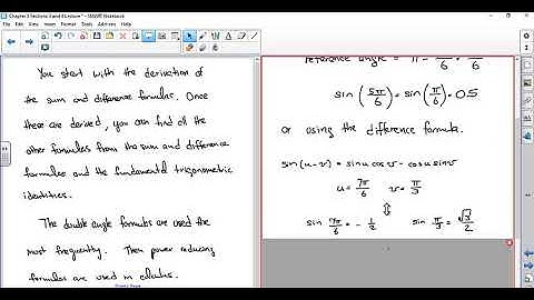 Sum and Difference Formula Lecture Video