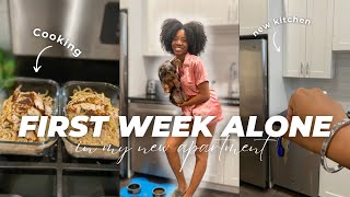 FIRST WEEK LIVING ALONE |  UNPACKING, COOKING, & HAVING A MENTAL BREAKDOWN