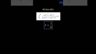 An easy integral from JEE mains previous year #jeemains #jeeadvanced #jee #maths #iit #iitjee #yt