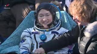 NASA Television Video File- Soyuz MS-13 Hatch Closing, Undocking, Landing - February 6, 2020