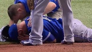 Blue jays vs rays - ja happ hit in head "blue head" toronto tampa bay
ra...