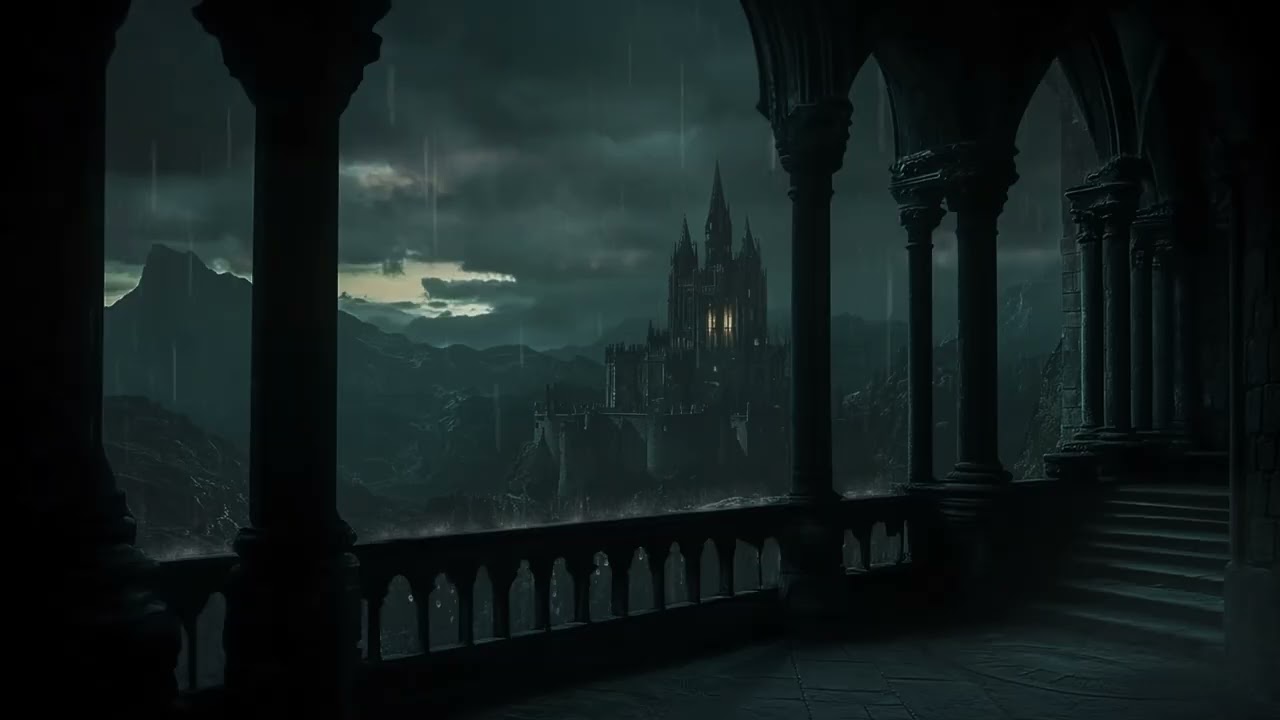 Mountain Window Rainstorm in Deep Forest 4K 🌧|  Calm Thunder & Rain Sounds for Sleep,Study & Relax