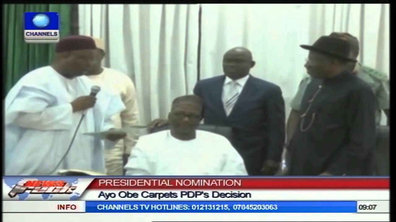 Presidential  Nomination:  Ayo Obe Carpets PDP's Decision
