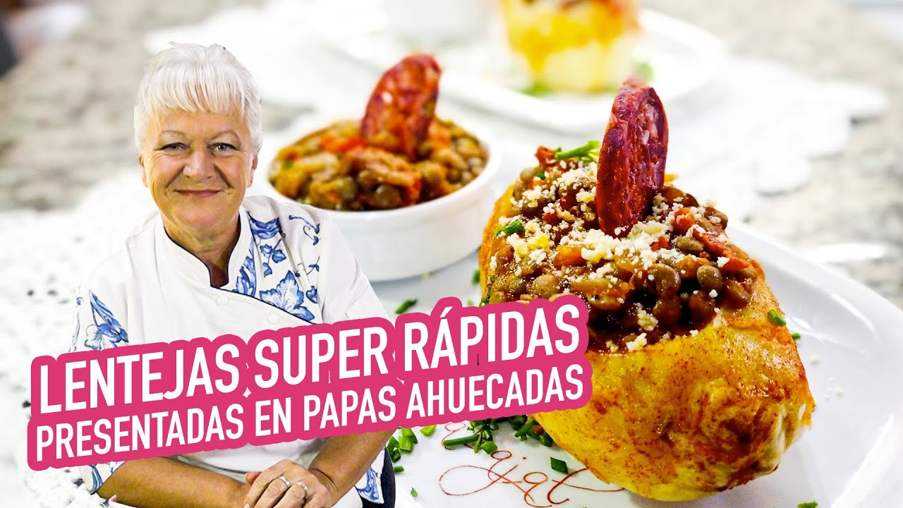 Guiso de lentejas super instantáneo! Mira la presentación final