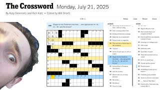Best Theme Ever NYT Crossword - Monday July 21