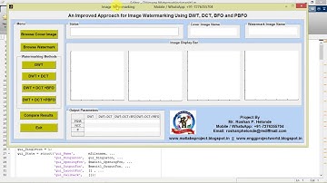 Image Watermarking Using DWT, DCT Matlab Project Code || IEEE Based Project