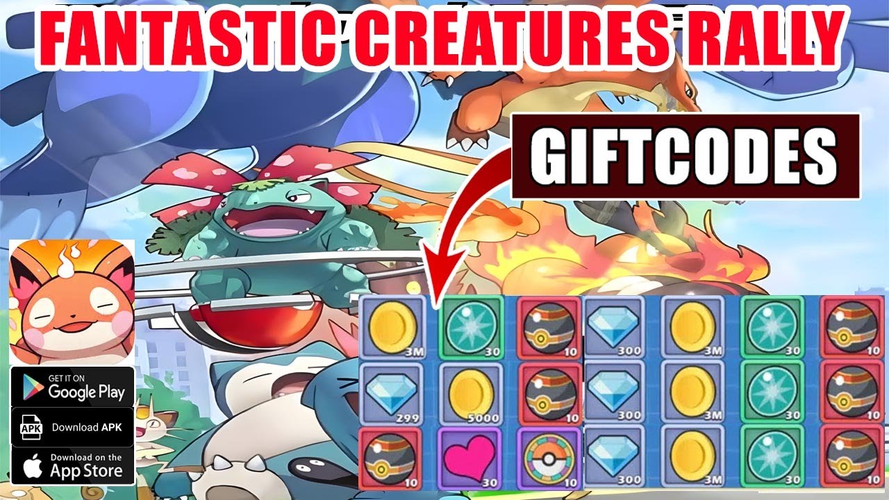 Fantastic Creatures Rally & 12 Giftcodes Gameplay - Pokemon Idle RPG iOS Android