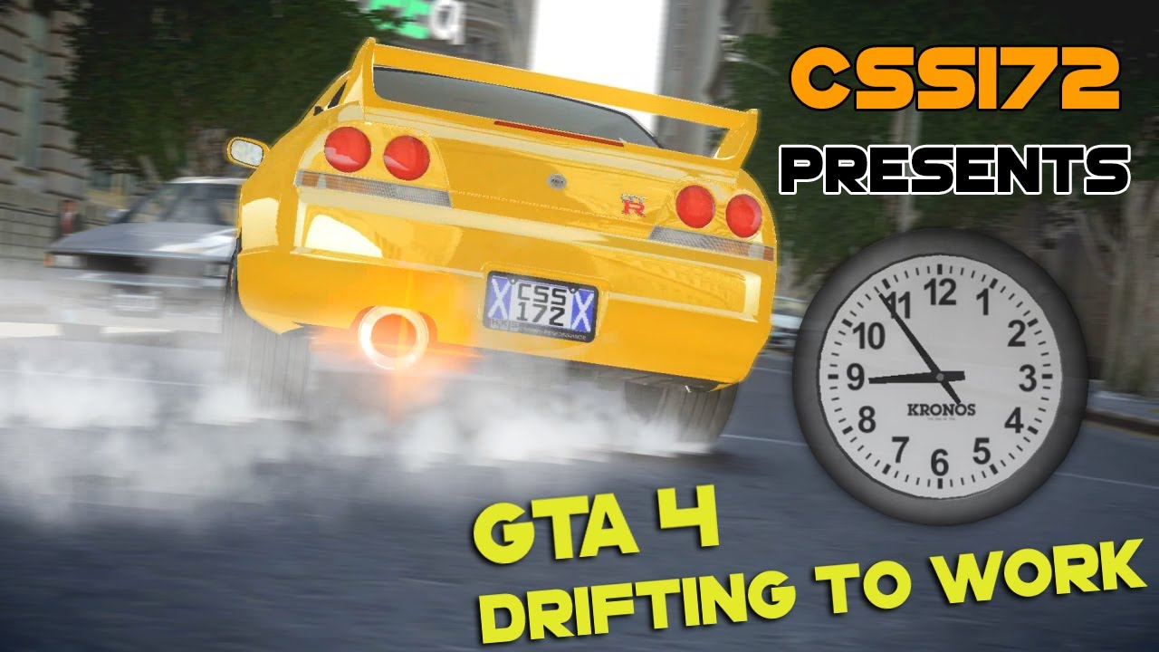 GTA 4 - AMAZING Drifting Gymkhana 7 - Late For Work