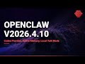 OpenClaw v2026.4.10: Codex Provider, Active Memory, Local Talk