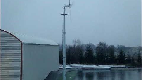SWT-5KW SWT-3KW wind turbine variable pitch controlled working video - Austria, Finland installed