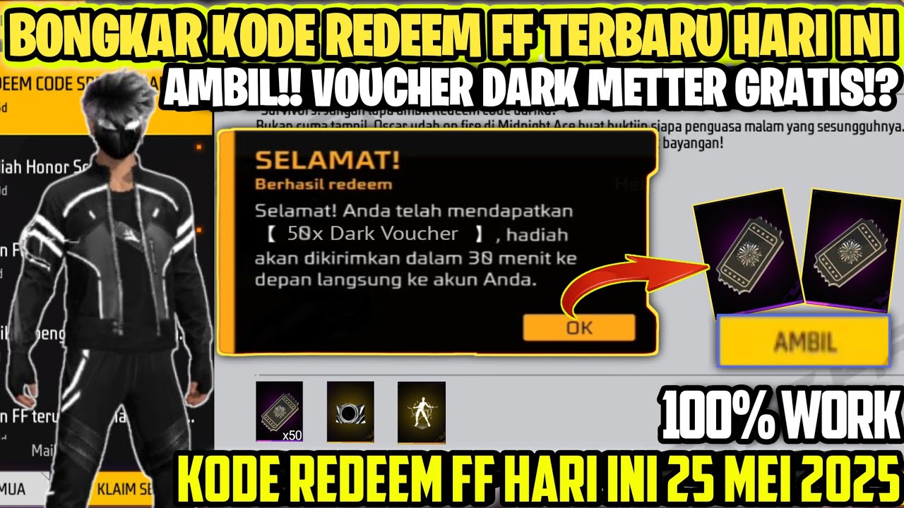 KODE REDEEM FF TERBARU HARI INI 25 MEI 2025 - YouTube