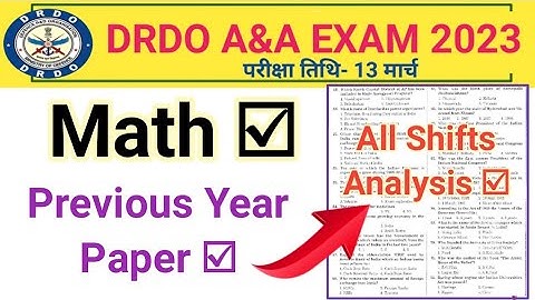 DRDO CEPTAM 10 A&A Math Question | DRDO Previous Year Paper | DRDO Practice Set-20 @focus4m