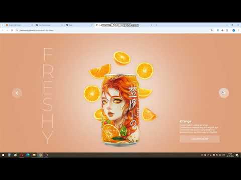208 Website beautiful modern design. Project Soda Sale. Source code. Rotation Slider.