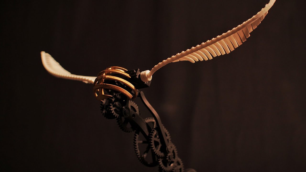 Making kinetic flying Golden Snitch from Harry Potter [3D printer