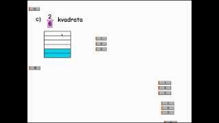 Razlomci - osnove - 01 (Značenje razlomka) - Bojenje dijela lika zadanog PRAVIM razlomkom