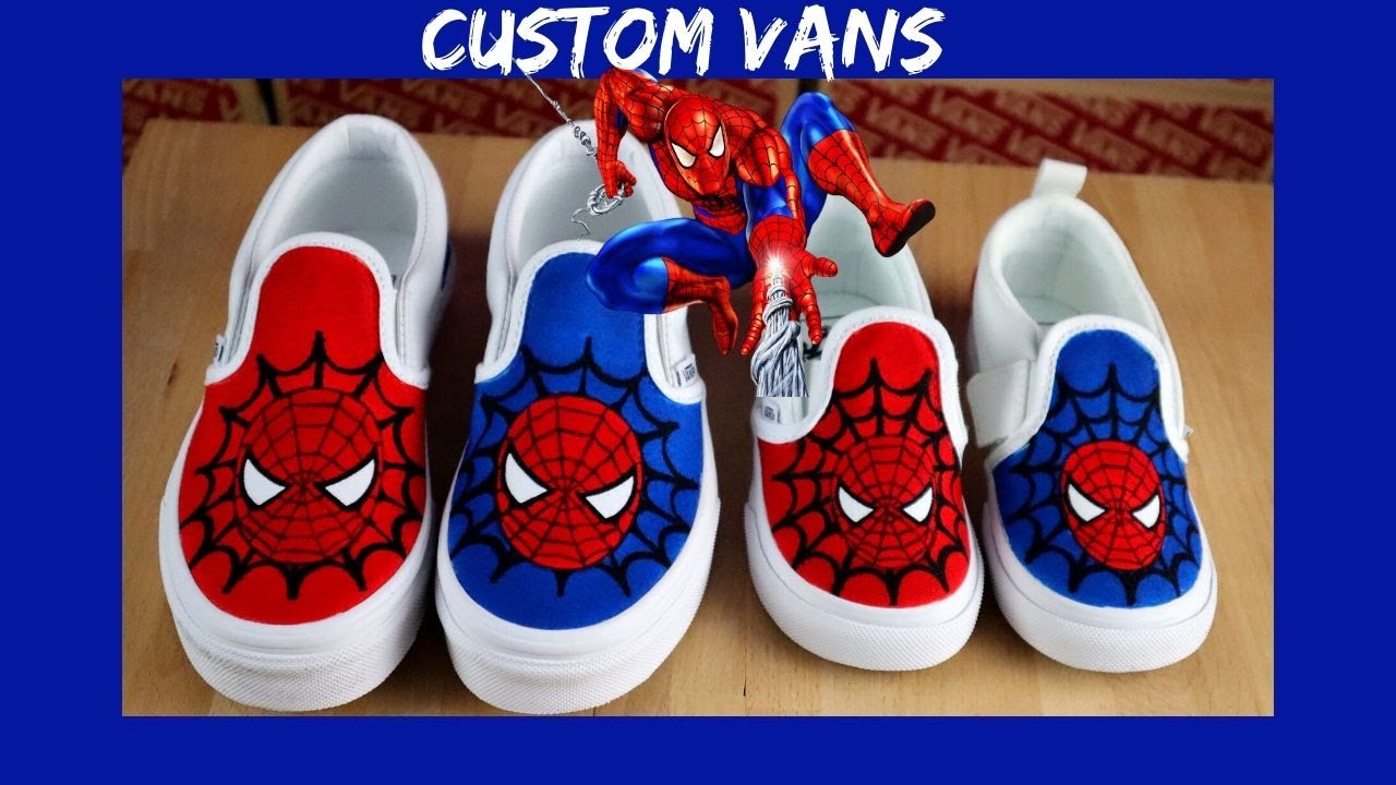 custom spiderman vans