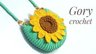 شنطه كروشيه بناتي للعيد زهره دوار الشمس bag crochet tas rajutan Сумка крючком Bolsa de ganchillo