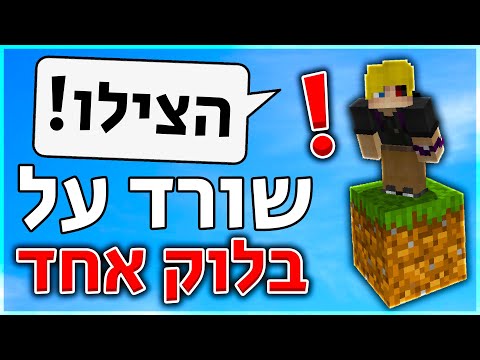 האם אפשר לשרוד רק על בלוק אחד? (#1)
