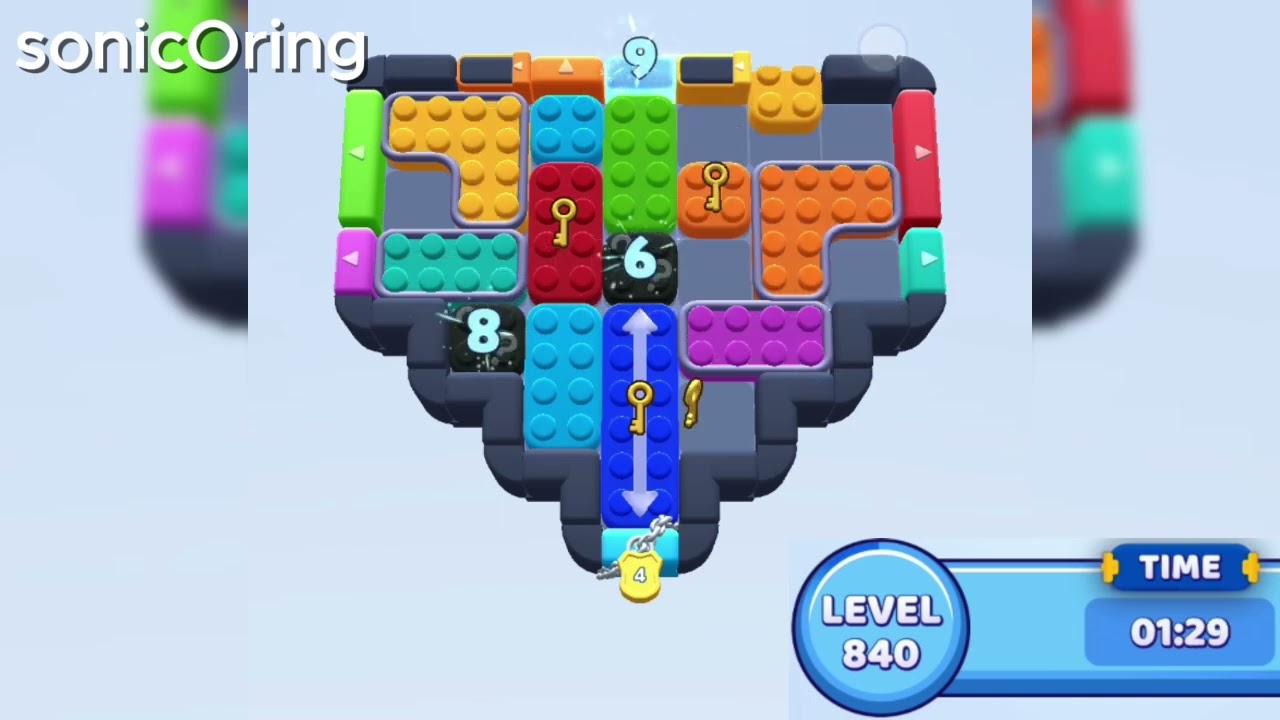 ハルるんるん様確認用♡イニシャルオブジェ Color Block Jam Level 840 - YouTube