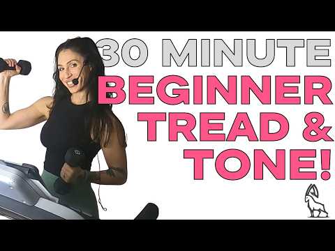 Samantha Banwer's Beginner Tread & Tone 🔥 Treadmill + Dumbbell Intervals with Coach Rachael