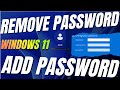 Remove &amp; Add Back Windows 11 Password via Settings | No Password Login