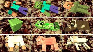 ALL MINECRAFT MOBS TORTURE!! Garry's Mod [Minecraft]