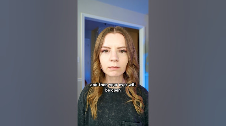 How To Open Your Eyes