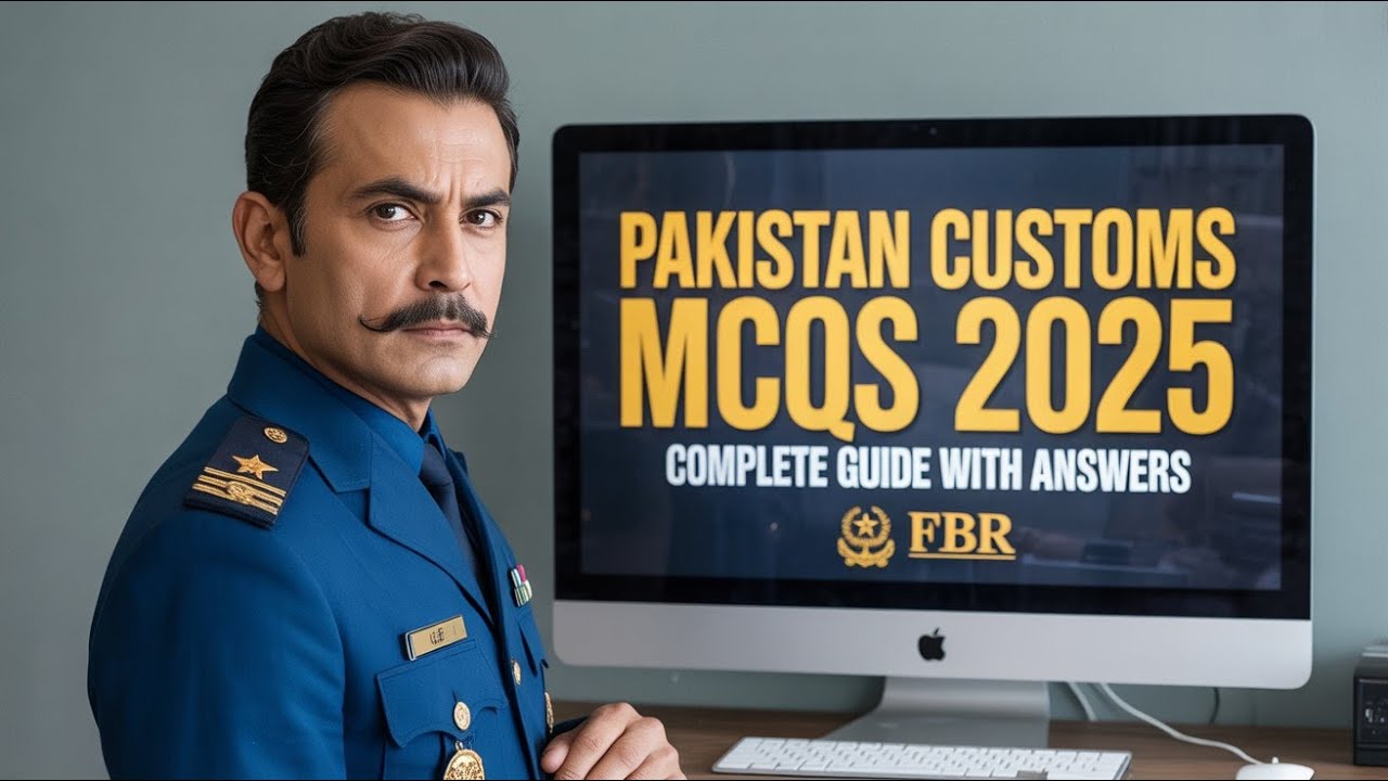 Pakistan Customs MCQs for FBR Exam || Complete Guide with Answers (2025)
