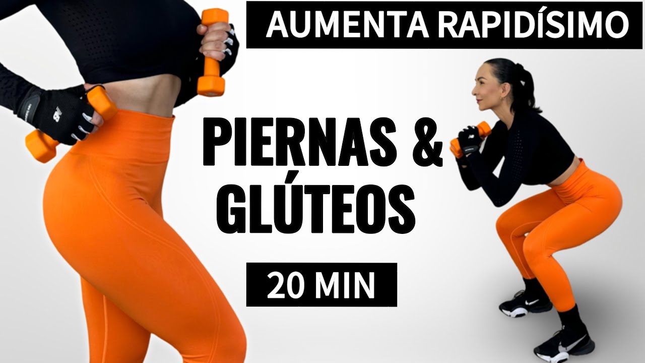 Ejercicios para tonificar y aumentar PIERNAS y GLÚTEOS con mancuernas |  principiantes | Nayla Vlogs