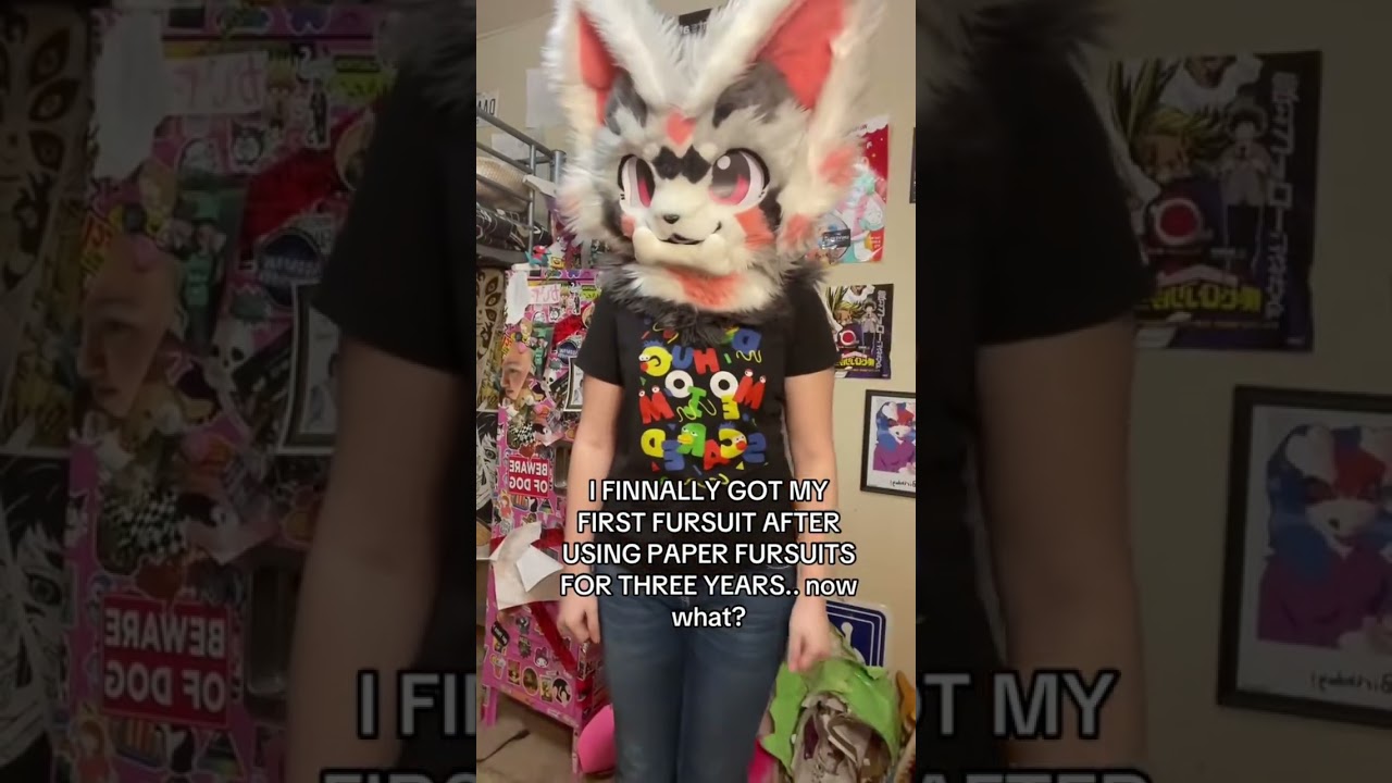 My first fursuit reveal EEK hes so pretty 