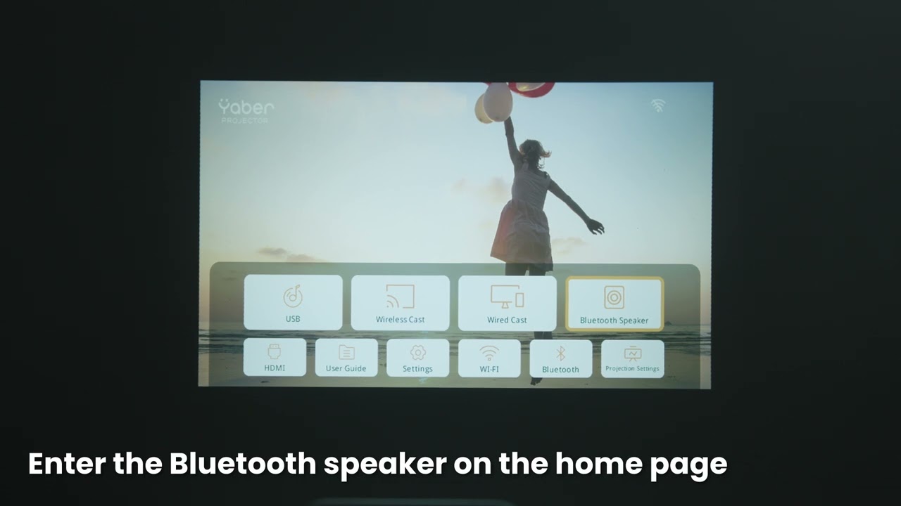 How to Connect the L2s Projector to a Bluetooth Speaker?