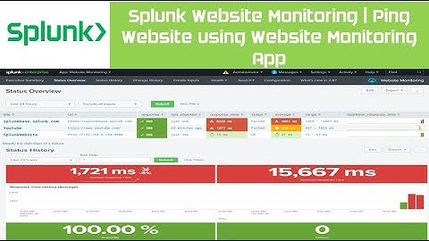 Splunk Website Monitoring | Splunk Base | Setup Website Monitoring App