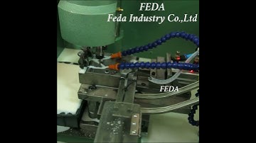 FEDA double axis tapping machine with autoamtic feeder used for making internal thread on nuts.